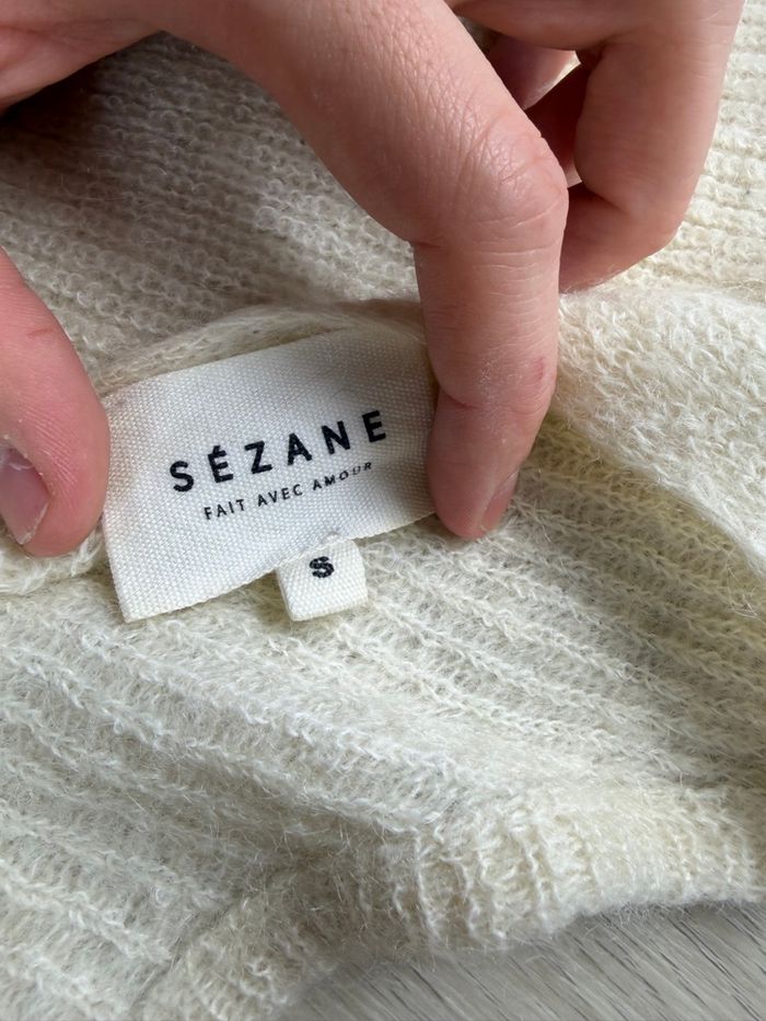 Gilet veste cardigans femme Barry sezane kid mohair apalga taille S - photo numéro 4