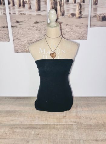 Top bustier noir undiz taille 40 L