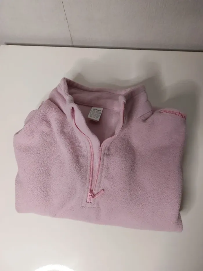 Veste douce rose "oxylane" - photo numéro 4
