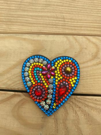 Magnet coeur en Diamond painting 💓