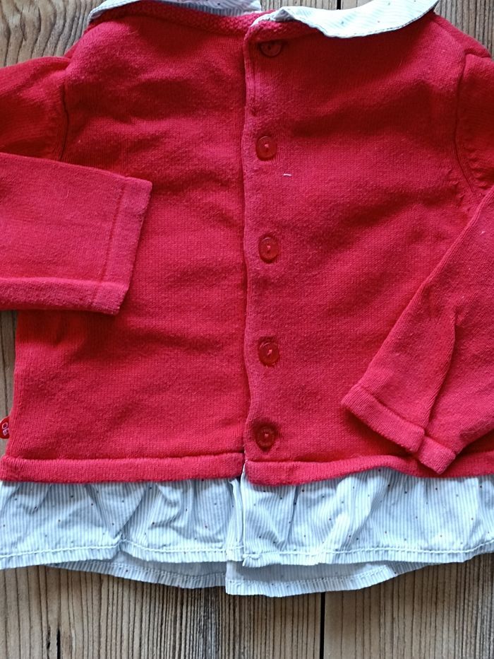 Pull chemise fille 12 mois - photo numéro 4