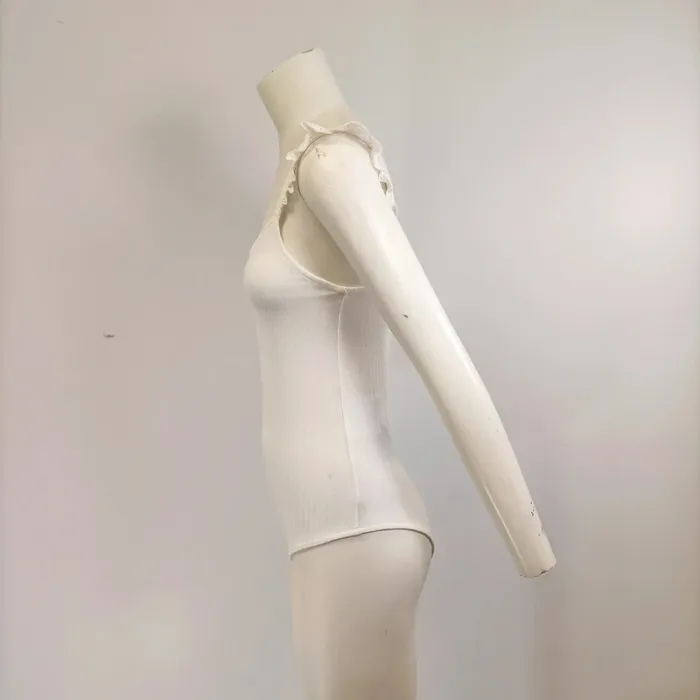 Body blanc Kiabi rayures ton sur ton - taille S - Neuf A629 - photo numéro 2