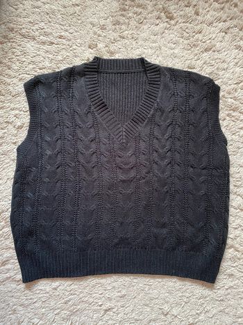 Pull sans manches noir