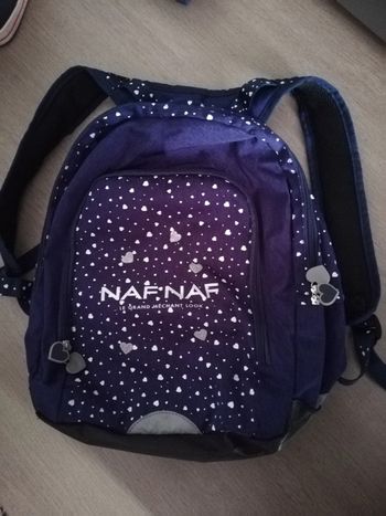 Sac à dos cartable nafnaf bleu marine