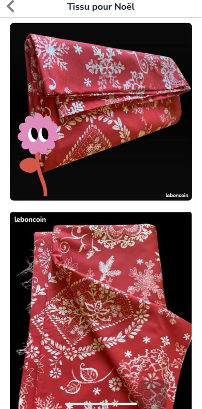 Grand métrage de tissu Noel