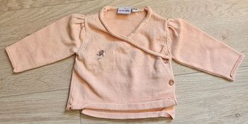 Gilet rose "Aubisou" 6M