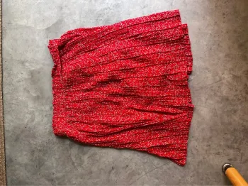 Jupe plissée taille haute