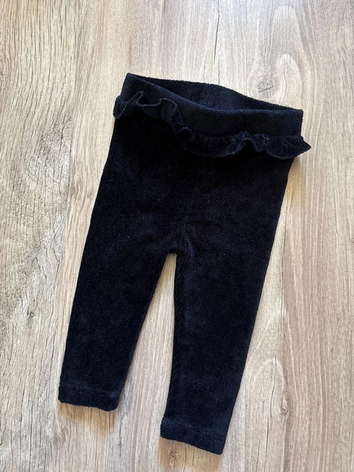 Ensemble haut/body + pantalon velours 6 mois - photo numéro 7