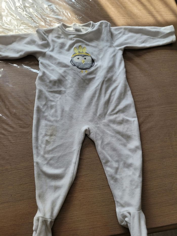 Lot de pyjamas velours fille 18 mois - photo numéro 2