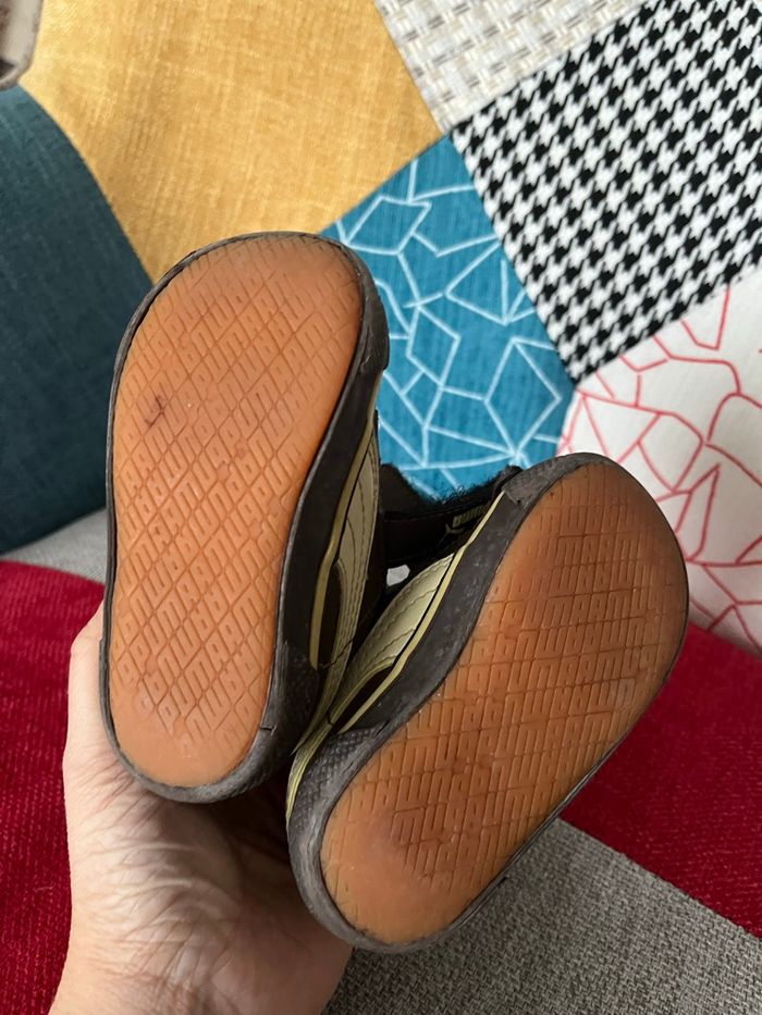 Baskets marron bébé garçon, taille 19/ puma - photo numéro 4