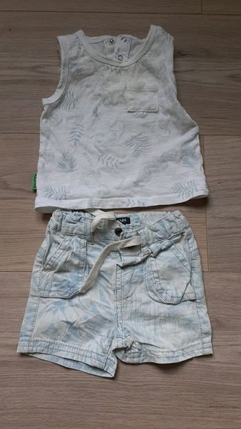 Ensemble short débardeur 3 mois