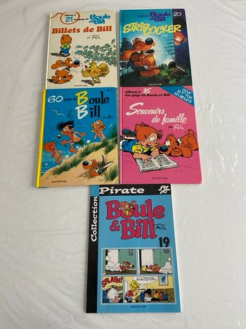 Lot de 5 BD Boule et Bill - Éditions Dupuis