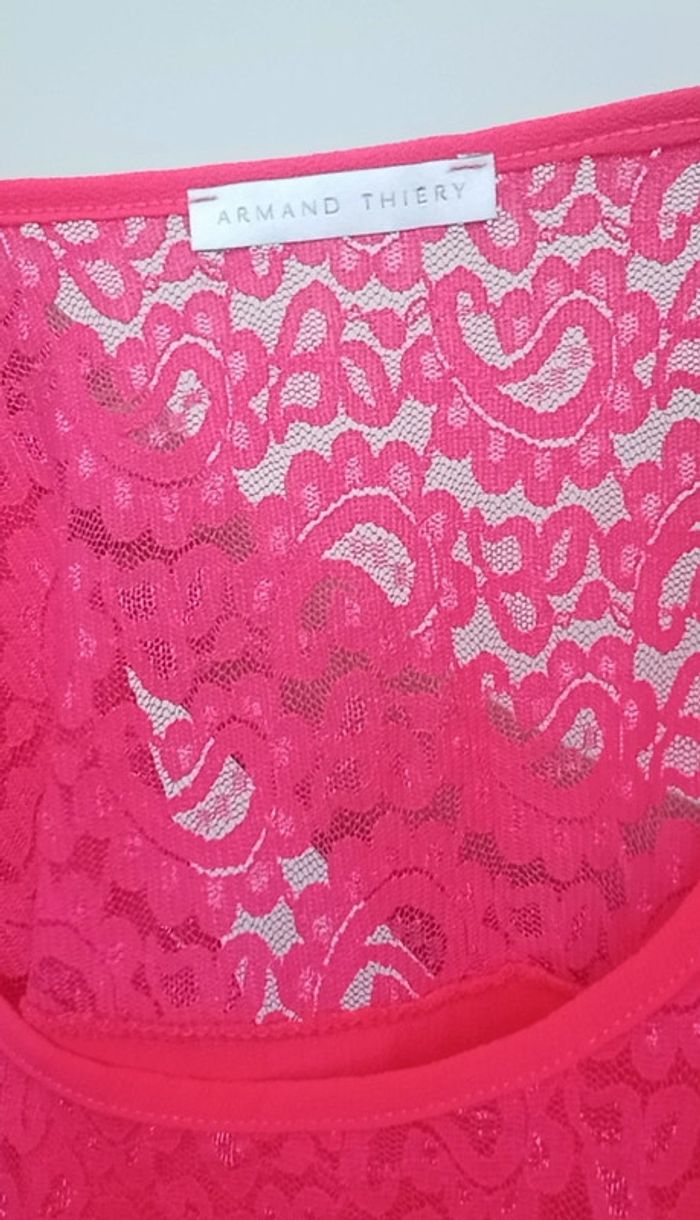 Blouse manches courtes dentelles taille xl - photo numéro 8