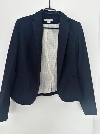 Blazer bleu marine cintré – Taille 36 – Très bon état