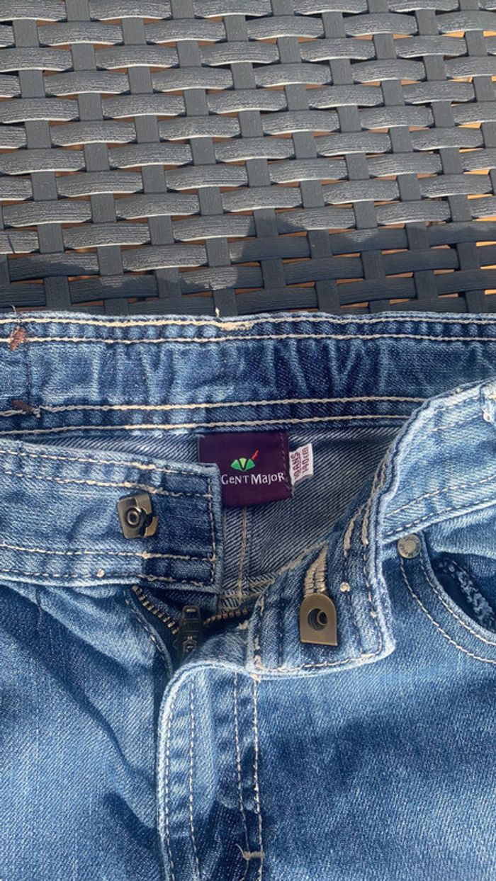 Pantalon Jeans bleu 9/10 ans Sergent Major - photo numéro 3