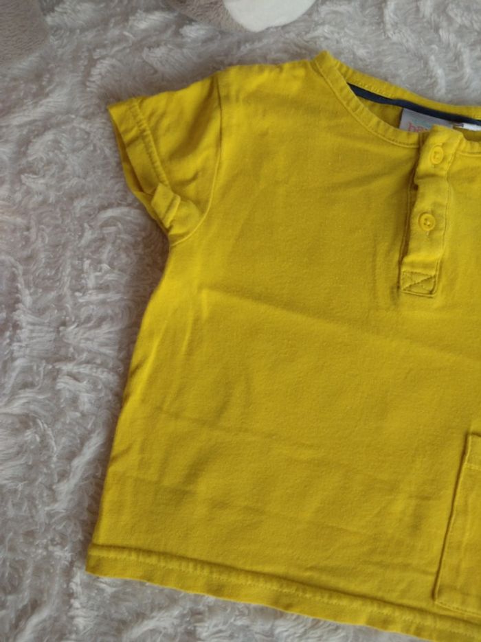 Polo tee shirt manches courtes Garçon 12 mois Winnie the Pooh l'ourson Disney Baby 100% coton - photo numéro 3