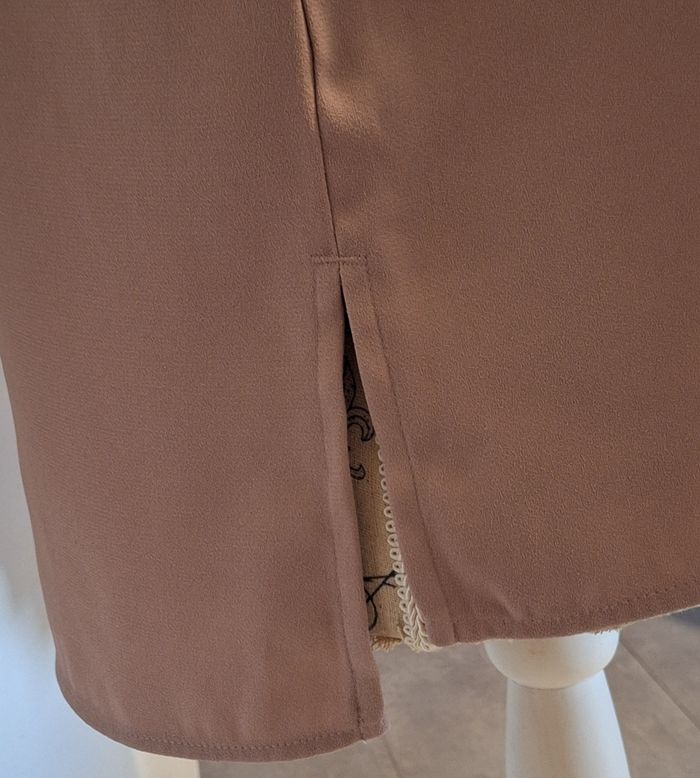 Blouse fluide couleur vieux rose unie - photo numéro 4