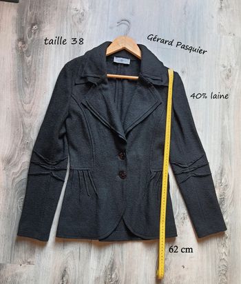 Veste Gérard Pasquier taille 38 40% laine