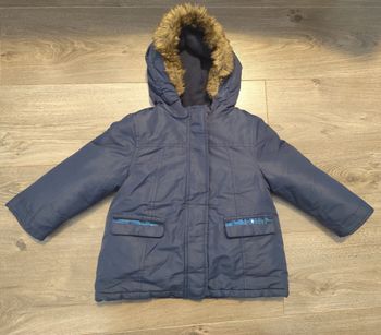 Veste hiver avec doublure  - DPAM 3 ans  bleu marine