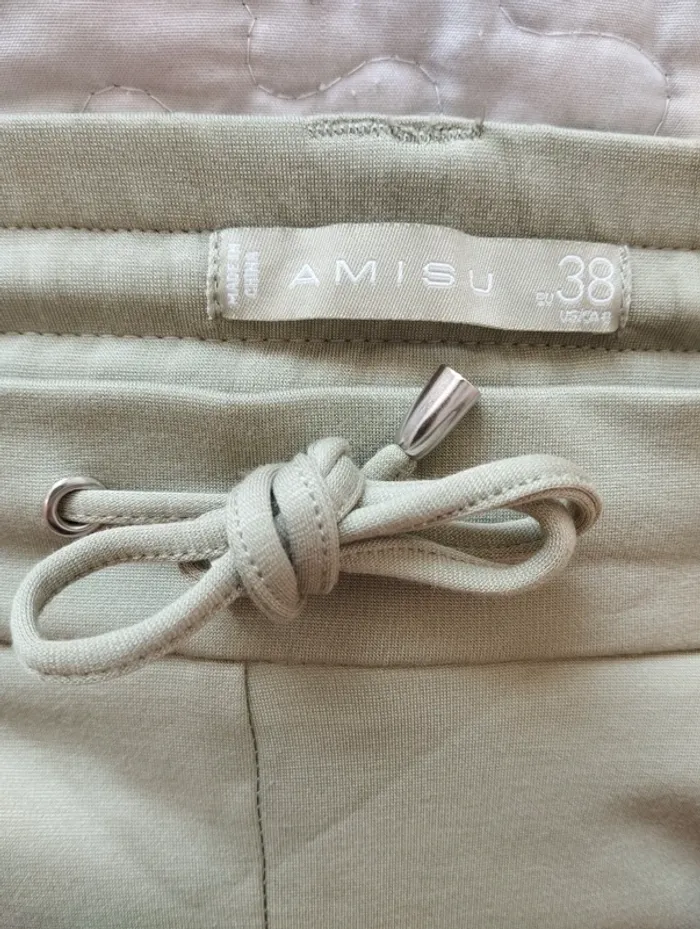 Pantalon vert pomme droit et classique été femme taille 40 New Yorker - photo numéro 2