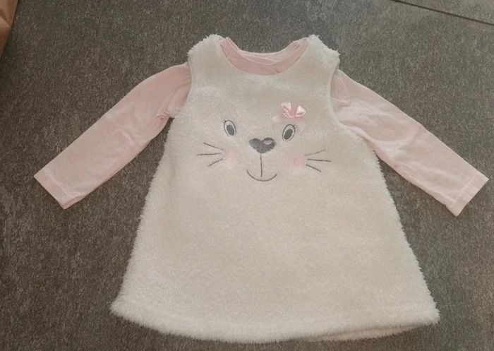 Ensemble robe hiver bébé fille 12/18 mois comme NEUVE