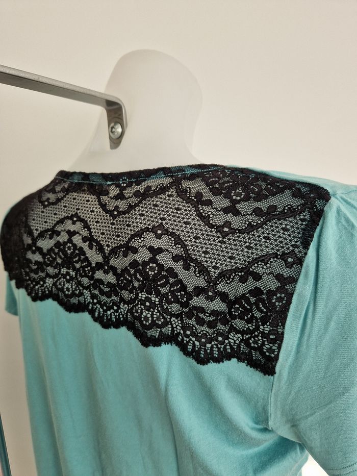 Tee-shirt bleu avec bordage noir dans le dos Armor-Lux - photo numéro 5