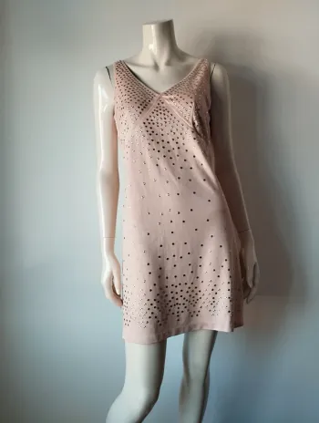 Robe Morgan taille s rose poudrée effet daim