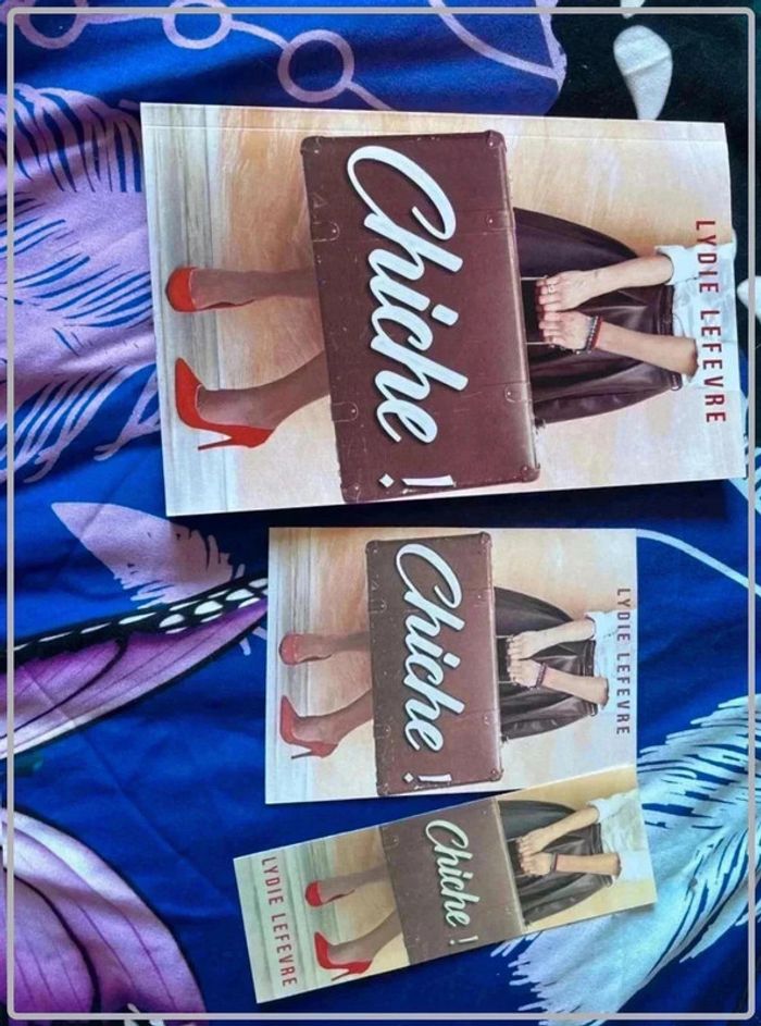 Livre chiche avec marque page, lydie lefevre