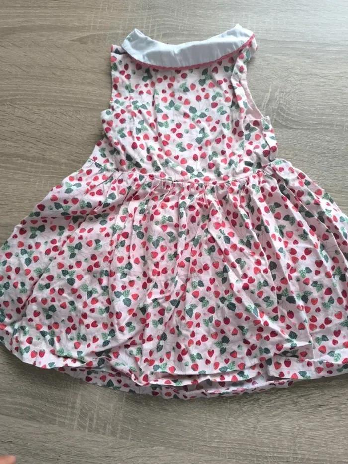 Robe thème fraise col sergent major 4 ans - photo numéro 6