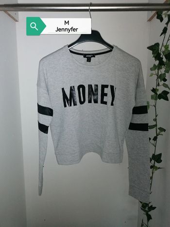 Sweat-shirt fin léger ample et court Jennyfer M