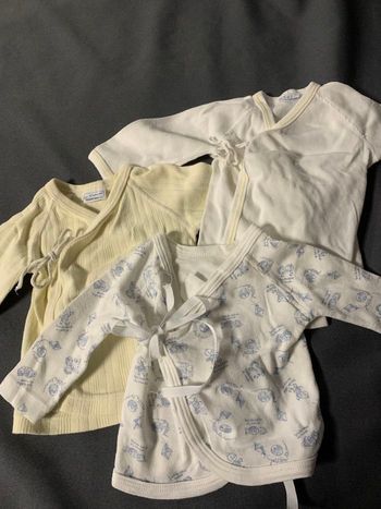 Lot 3 maillots bébé 1 mois