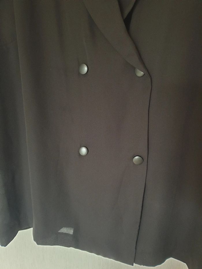 Blouse blazer noire Kiabi XL - photo numéro 3