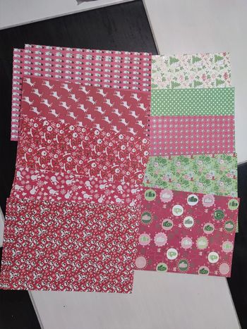 #11 / lot de 30 feuilles papier cartonné 15x21 cm thème noel