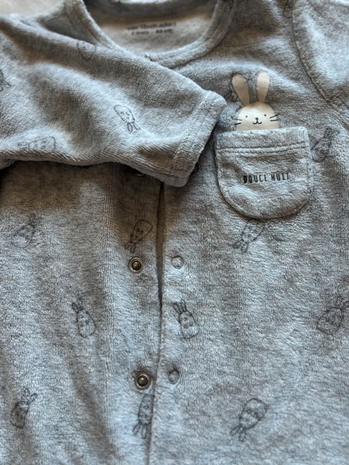 Pyjama velours 3 mois vertbaudet - photo numéro 2