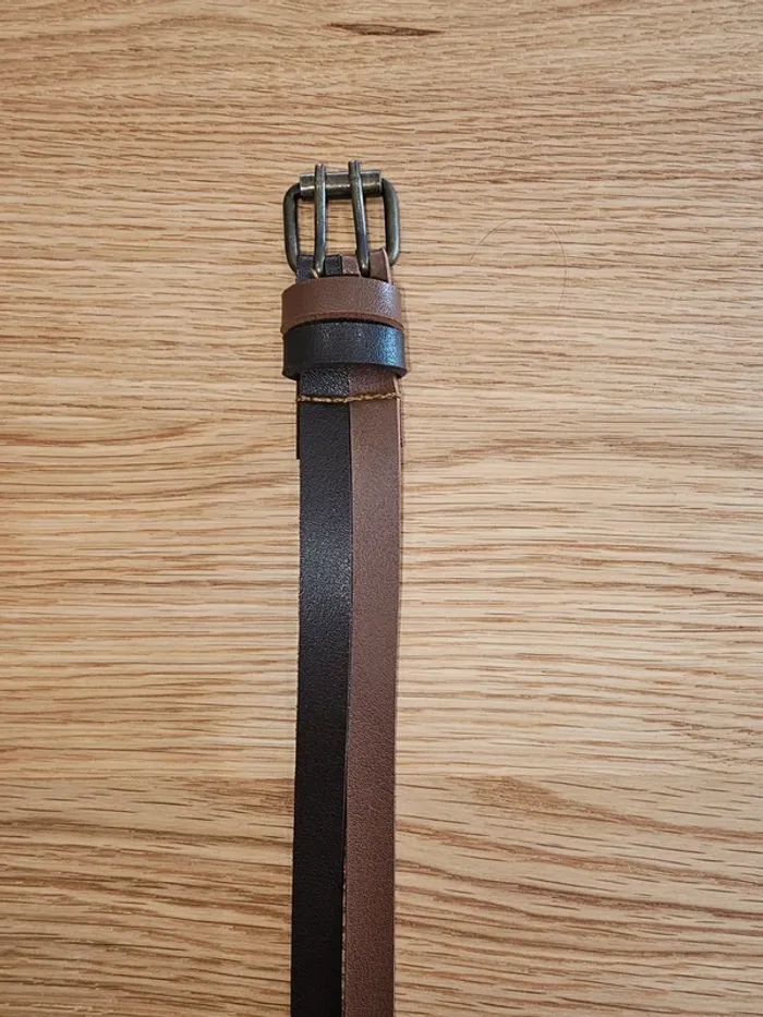 Ceinture marron double - photo numéro 2