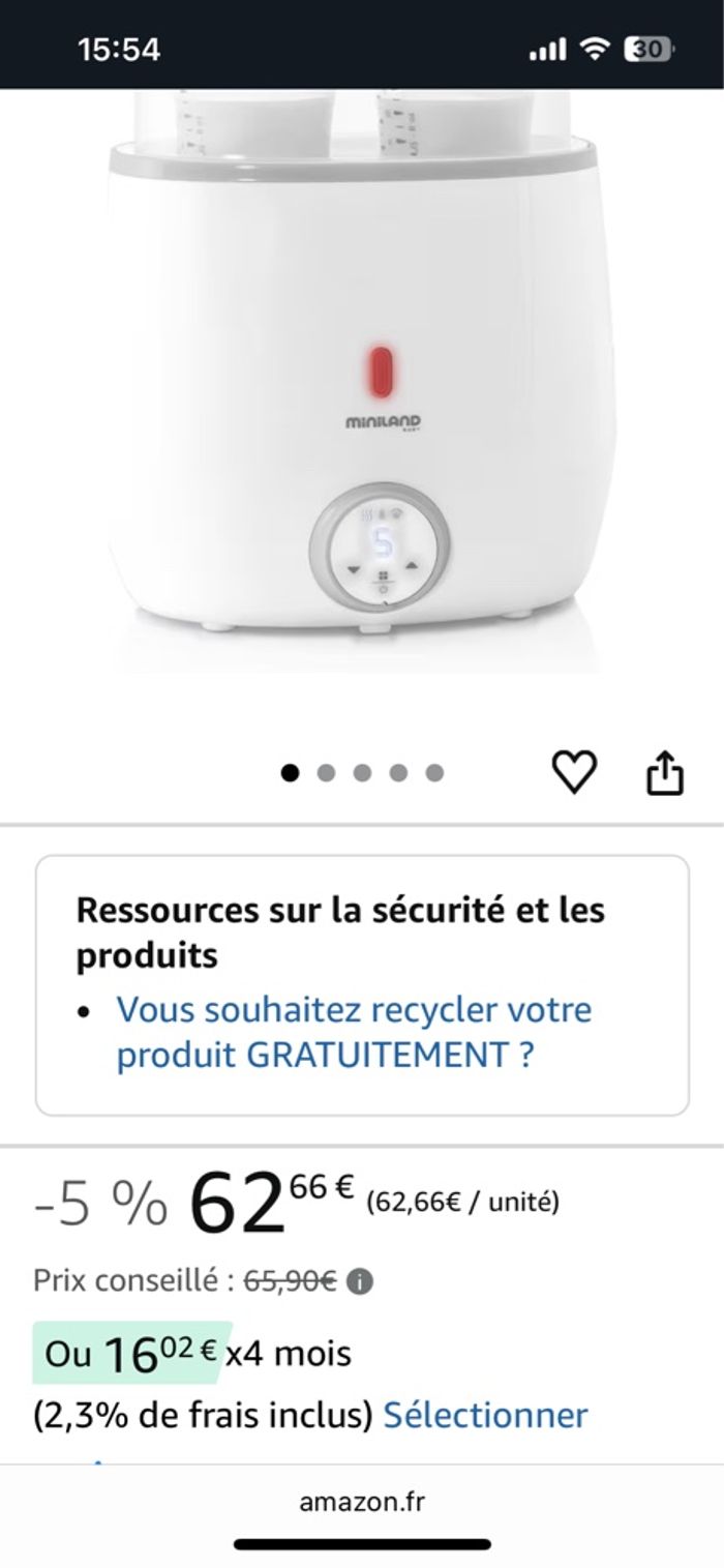 Rechauffe biberon double  - idéal pour jumeaux - photo numéro 3