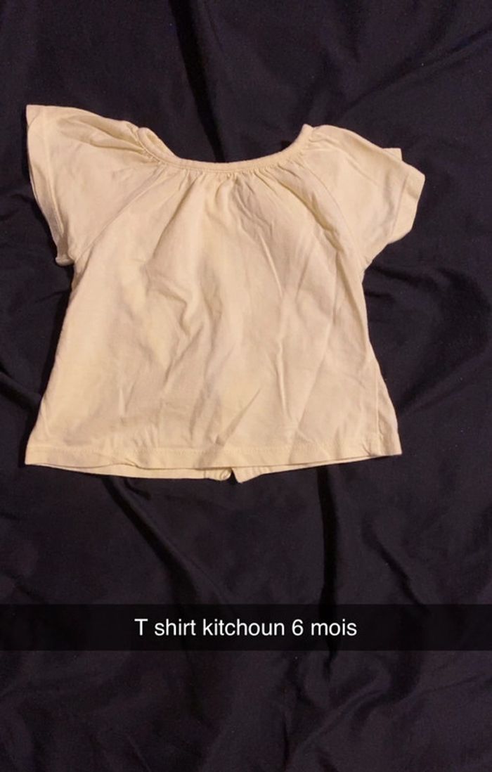 T shirt manche court kitchou 6 mois