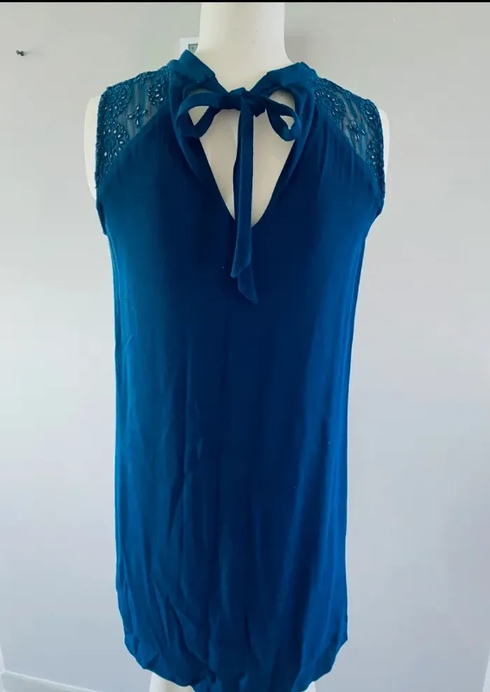 Robe bleue marine Etam taille 36 - photo numéro 2