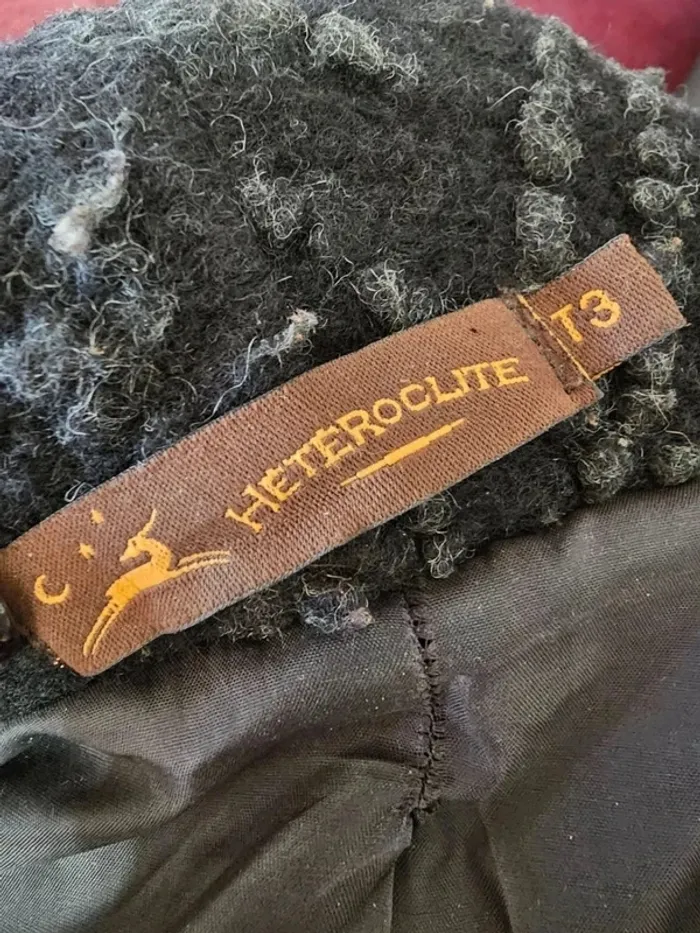 Manteau Femme Hétéroclite - Taille 3 (40 FR) - Motifs Originaux - Très Bon État - photo numéro 3