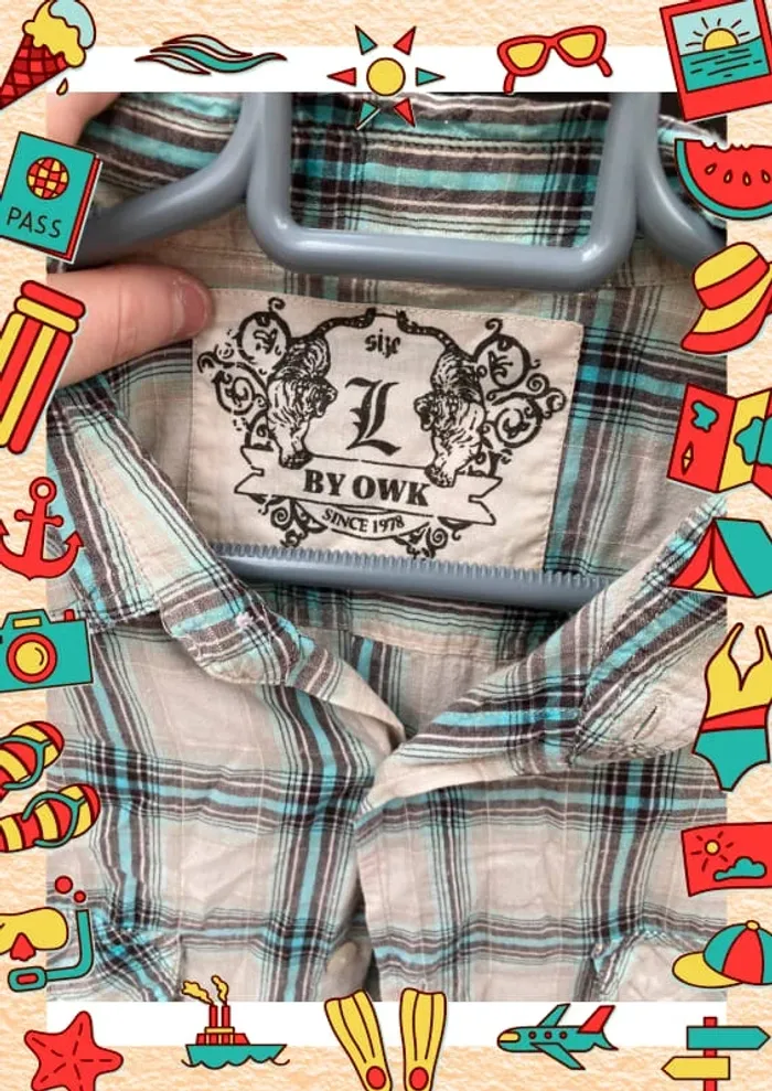 Chemise à carreaux OWK - photo numéro 2