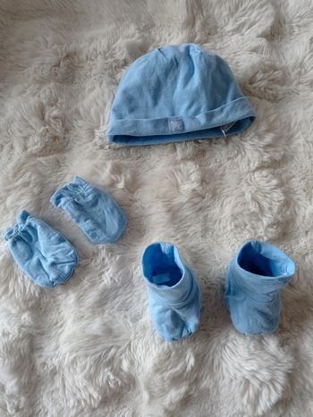 Ensemble bonnet de naissance