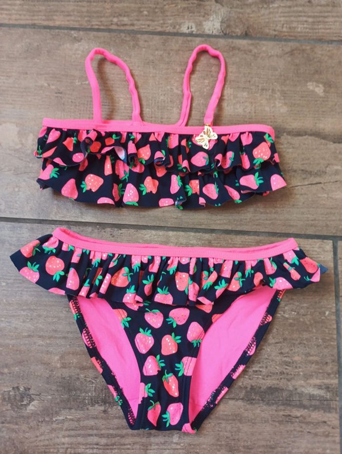 Maillot de bain 2 pièces Fille 2/4 ans fraises papillon H&M