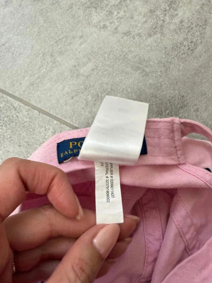 Casquette Polo Ralph Lauren femme rose taille unique parfait état - photo numéro 9