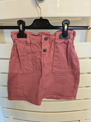 jupe en jeans rose Gemo