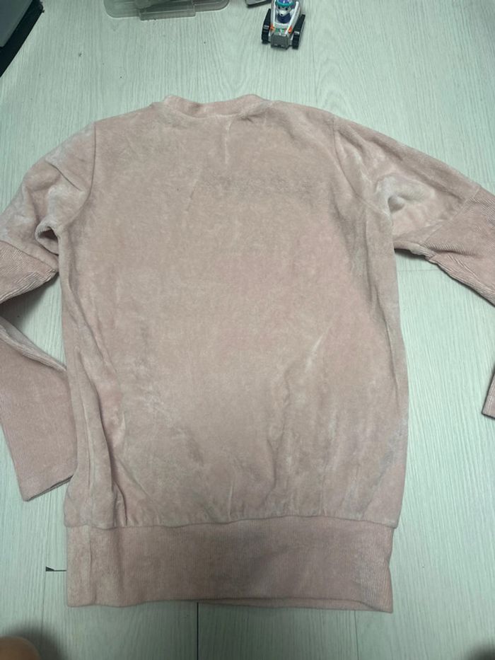 Sweat en velours, rose, pâle, Joyce, 10 ans - photo numéro 4