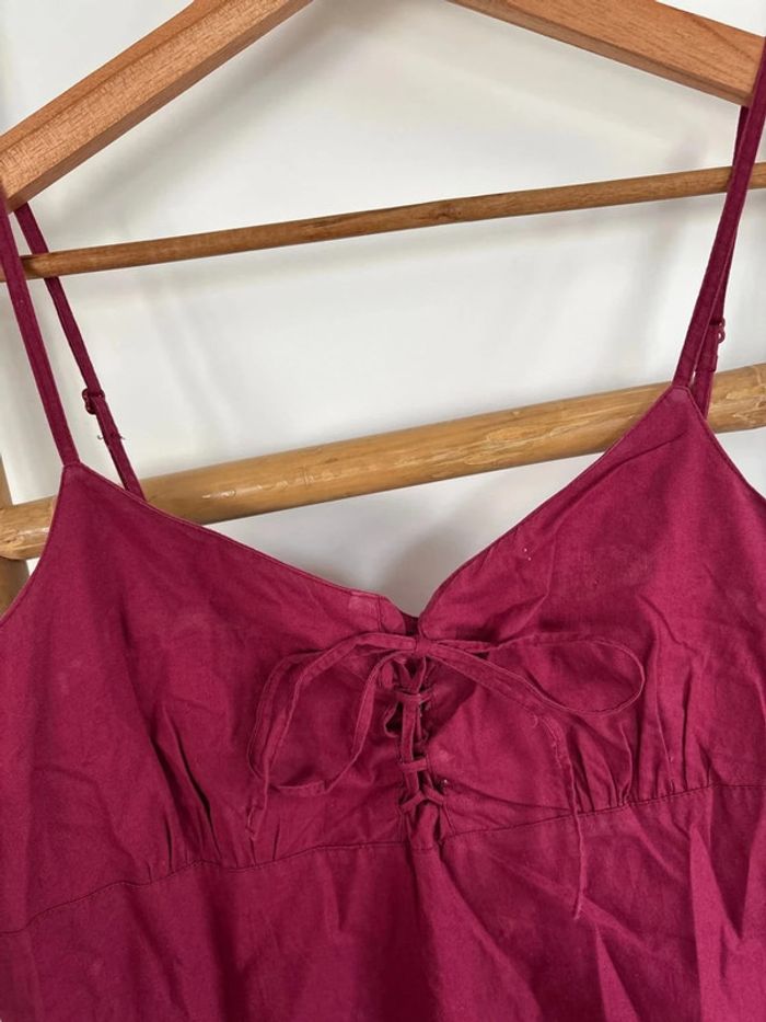 robe bordeaux pourpre camaïeu taille M - photo numéro 2
