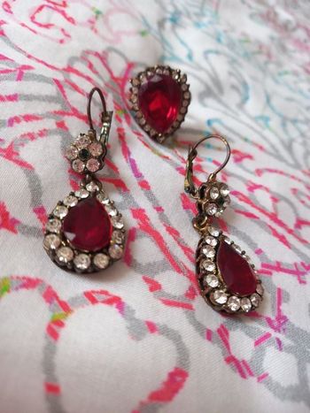 Boucles d oreille et bague
