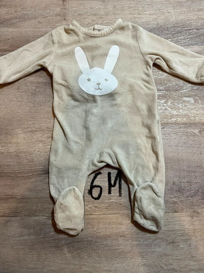 Pyjama beige 6m