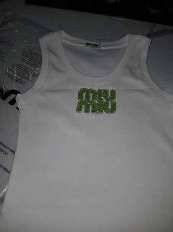 Top femme diamant 💎 vert miumiu