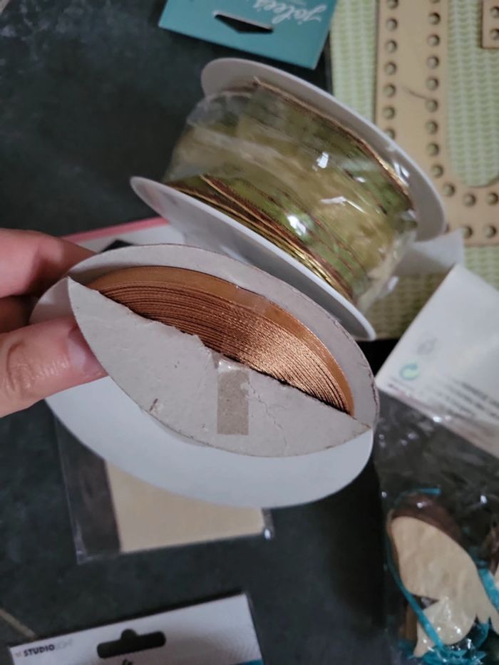 Lot loisirs créatifs ruban scrapbooking lettre carte spencil - photo numéro 14